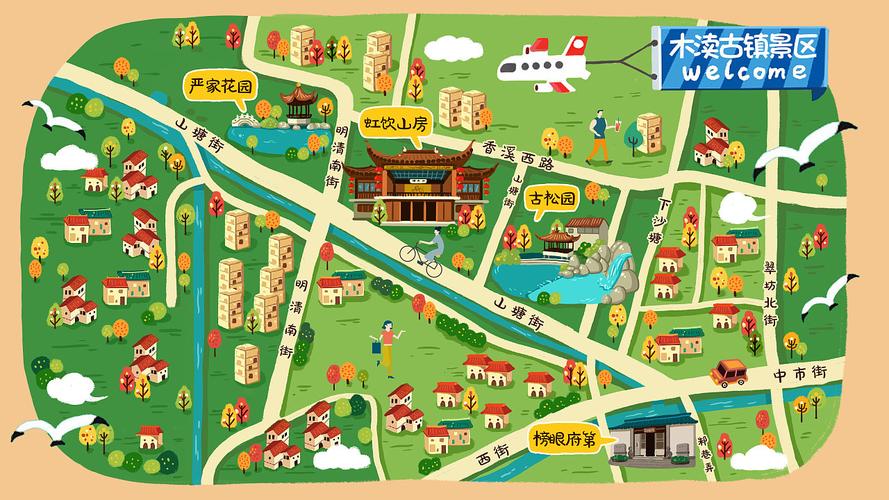 罗田手绘地图：一机在手，智慧景区游览无忧